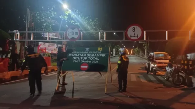 Jembatan Semampir Kediri Dibuka Kembali, Pembatasan Kendaraan Diterapkan
